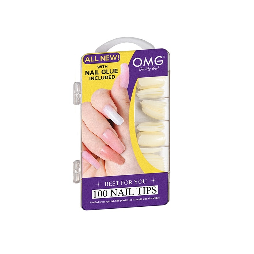 OMG Nail Tips with Nail Glue E46F100N