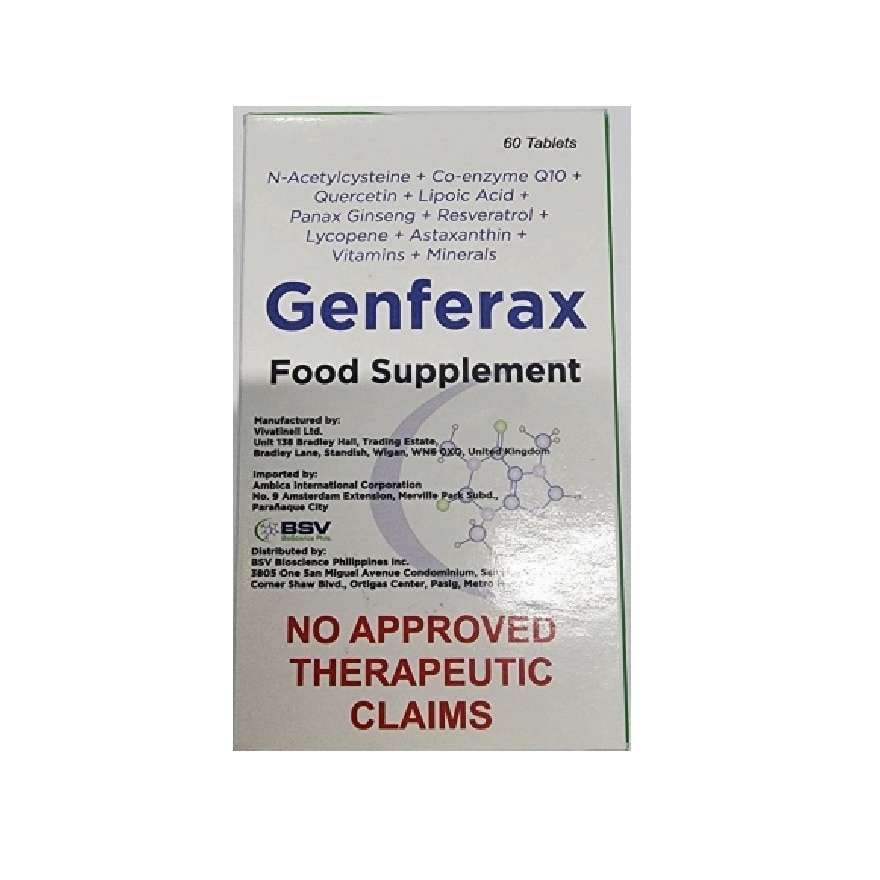 GENFERAX Food Supplement Sold Per Piece