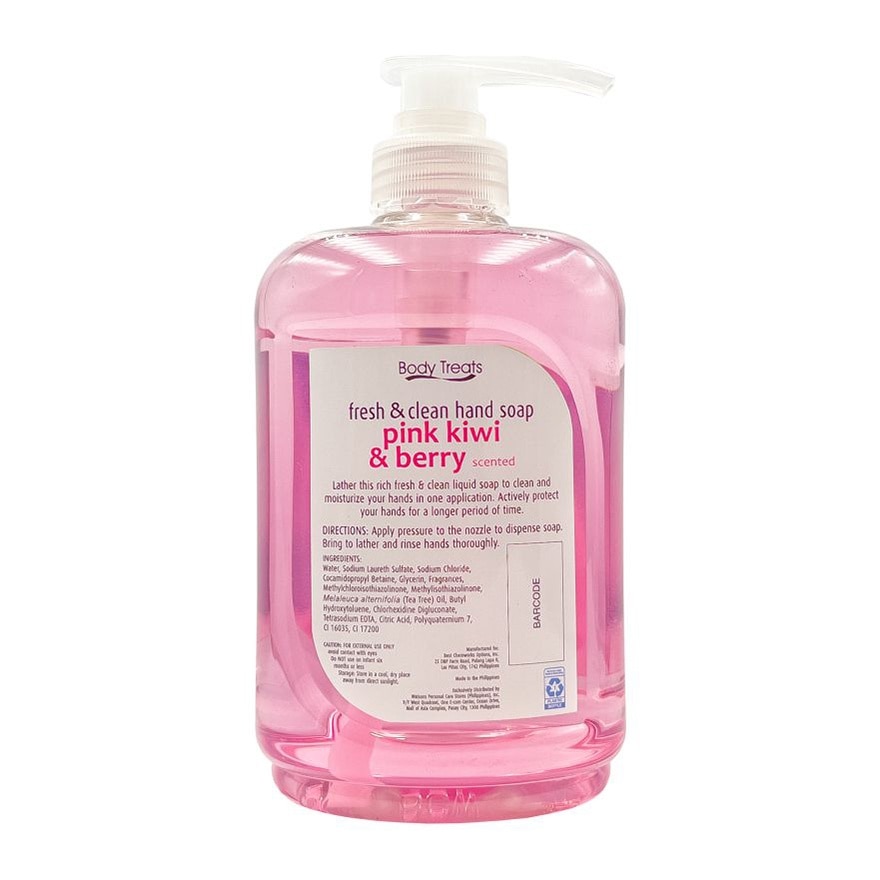 BODY TREATS FRESH And Clean Pink Kiwi & Berry Scented 750ml