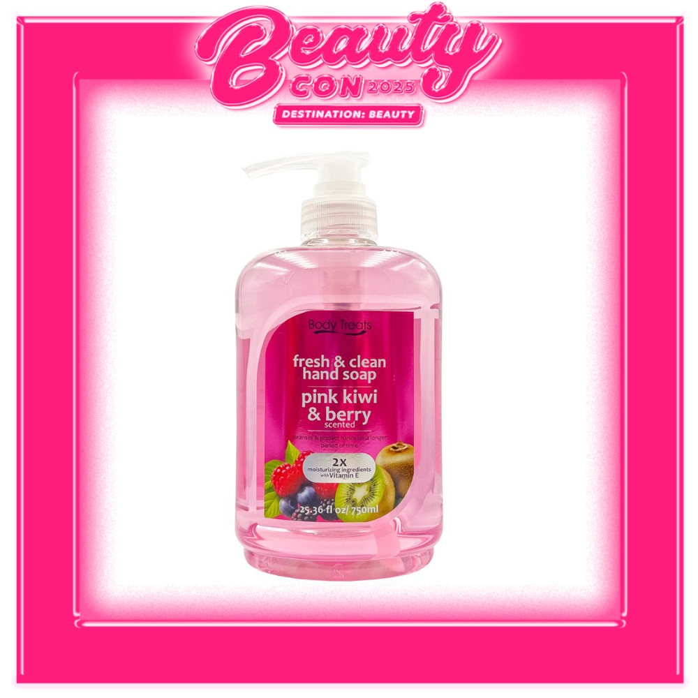 BODY TREATS FRESH And Clean Pink Kiwi & Berry Scented 750ml