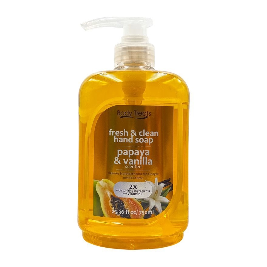 BODY TREATS Fresh And Clean Papaya & Vanilla Scented 750ml