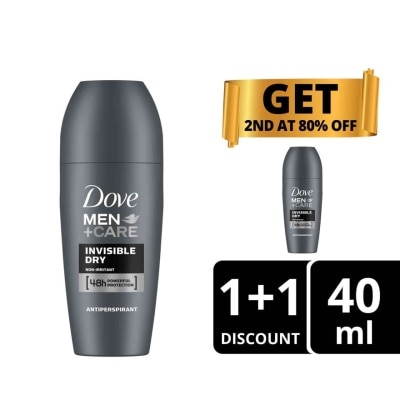 DOVE MEN DOVE Men + Care Invisible Dry Antiperspirant Roll On 40ml Bundle