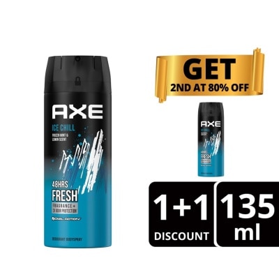 AXE AXE Ice Chill Deodorant Body Spray 135ml Bundle