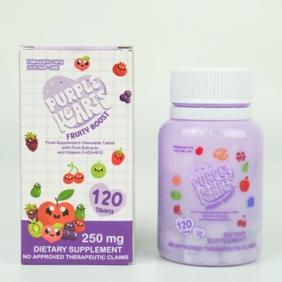 PURPLE HEARTS PURPLE HEARTS Fruity Boost 250mg 120 Tablets