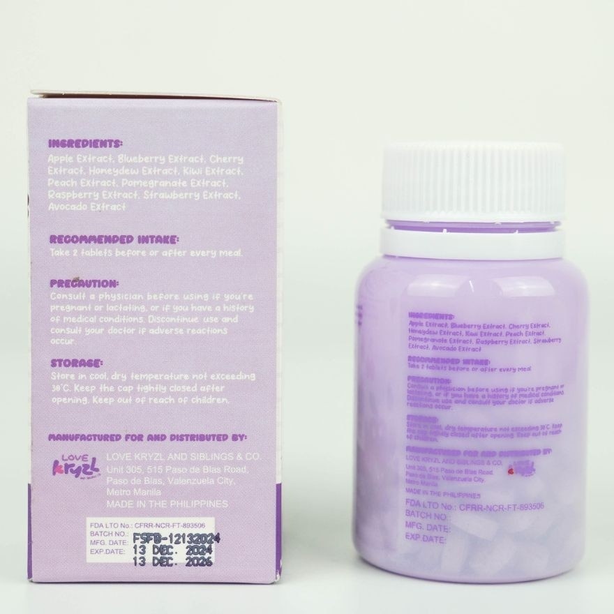 PURPLE HEARTS Fruity Boost 250mg 120 Tablets