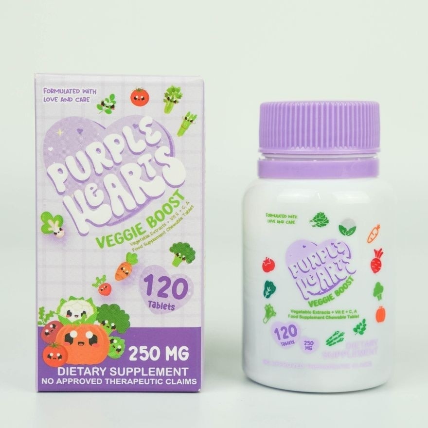 PURPLE HEARTS Veggie Boost 250mg 120 Tablets