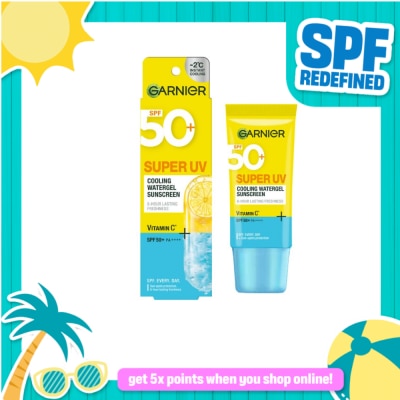 GARNIER - GARNIER Super UV Cooling Watergel Sunscreen SPF50+ 30ml