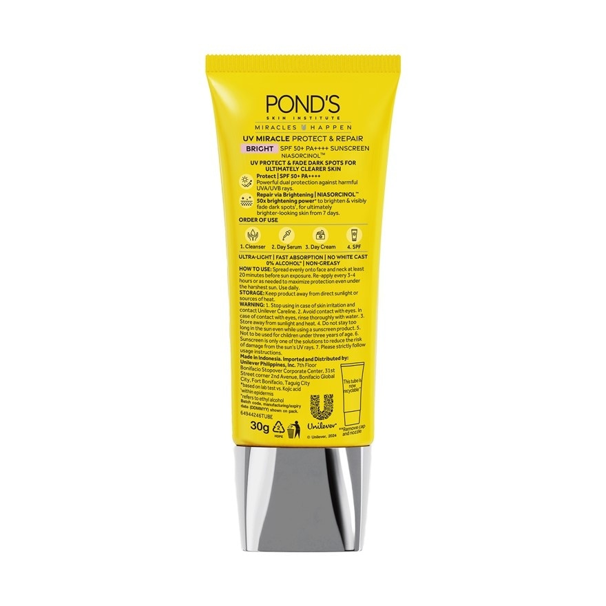 PONDS UV Miracle Bright Sunscreen SPF 50+ PA++++ 30g
