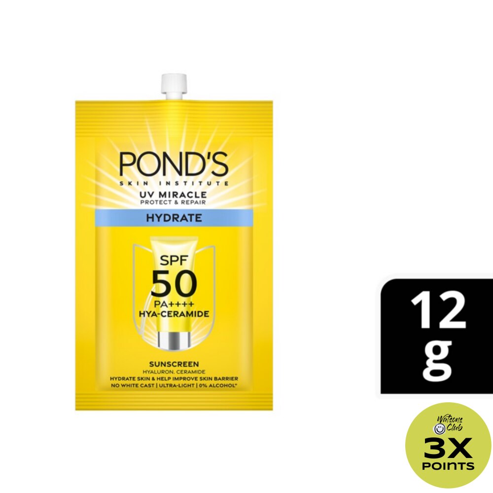PONDS UV Miracle Hydrate Sunscreen SPF 50 PA++++ 12g