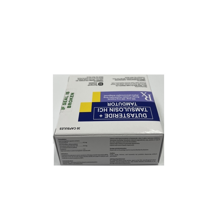 TAMDUTOR Dutasteride + Tamsulosin 500mcg/400mcg Sold Per Piece [PRESCRIPTION REQUIRED]