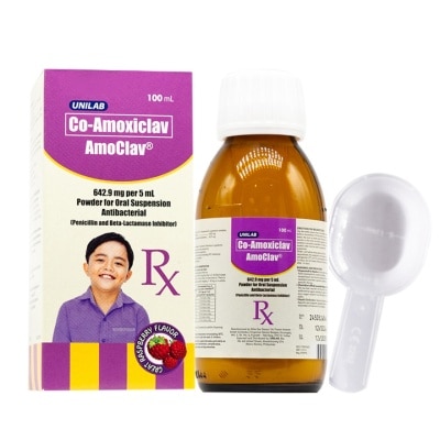 AMOCLAV AMOCLAV Co-amoxiclav 642.9mg/ 5ml Powder For Oral Suspension 100ml [PRESCRIPTION REQUIRED]