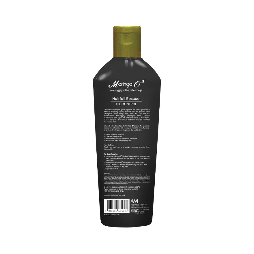 MORINGA-O2 Hair Fall Rescue Shampoo with Argan Oil 200ml