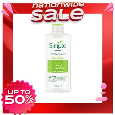 SIMPLE SIMPLE Kind to Skin Face Care Micellar Cleansing Water 200ml
