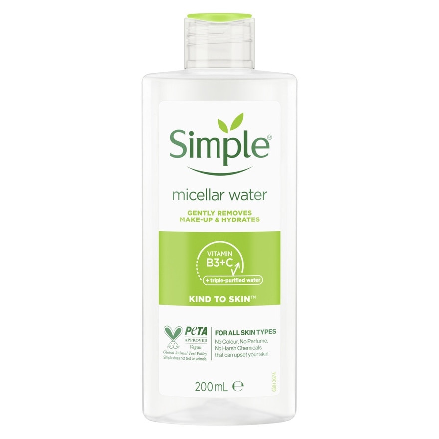 SIMPLE Kind to Skin Face Care Micellar Cleansing Water 200ml