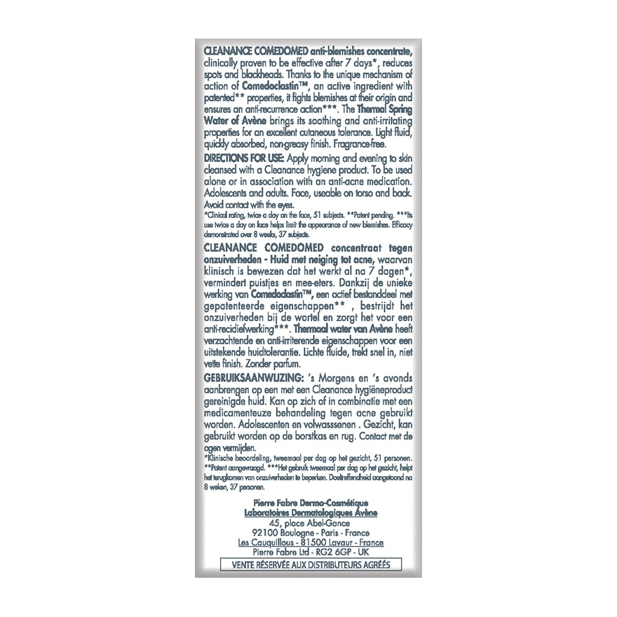 AVENE Cleanance Comedomed Anti-Blemishes Concentrate 30mL