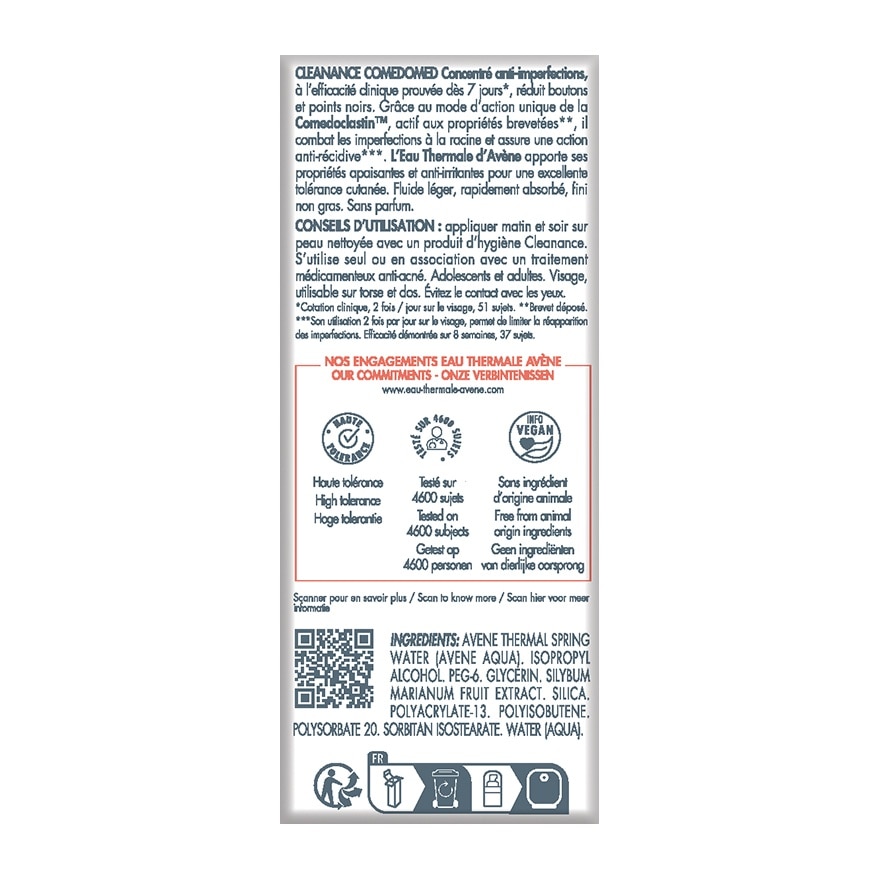 AVENE Cleanance Comedomed Anti-Blemishes Concentrate 30mL