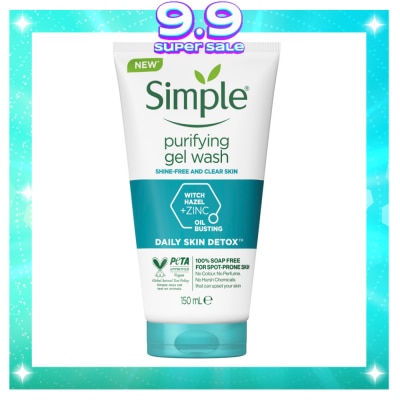 SIMPLE SIMPLE Daily Skin Detox Face Care Purifying Gel Wash 150ml