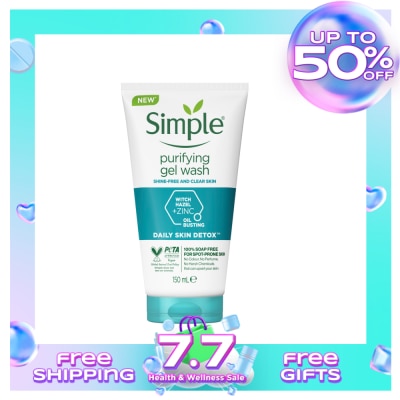SIMPLE SIMPLE Daily Skin Detox Face Care Purifying Gel Wash 150ml