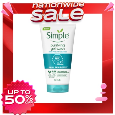 SIMPLE SIMPLE Daily Skin Detox Face Care Purifying Gel Wash 150ml
