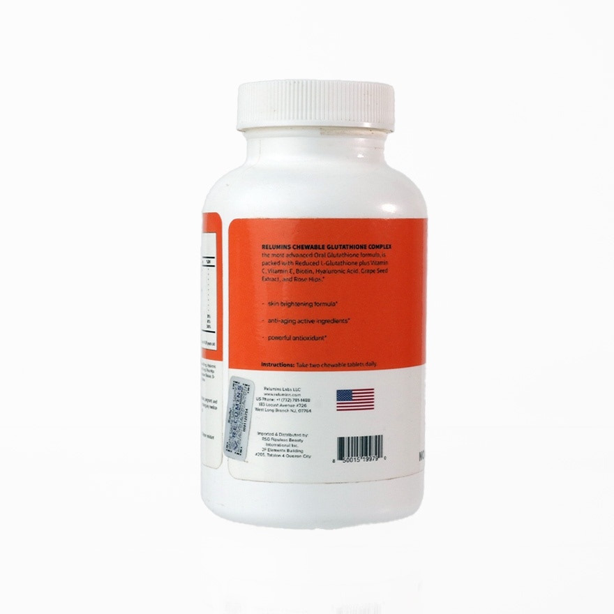 RELUMINS Gluta 500 Dietary Supplements 60 Chewable Tablets