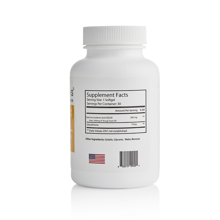 RELUMINS GLA Plus Glutathione Dietary Supplement 30 Softgels