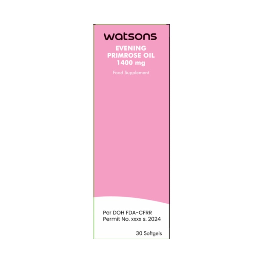 WATSONS GENERICS Evening Primrose Oil Softgel Capsules 1400mg 30s Pack