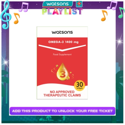 WATSONS GENERICS WATSONS GENERICS Omega-3 Oil Softgel Capsule 1400mg 30s Pack