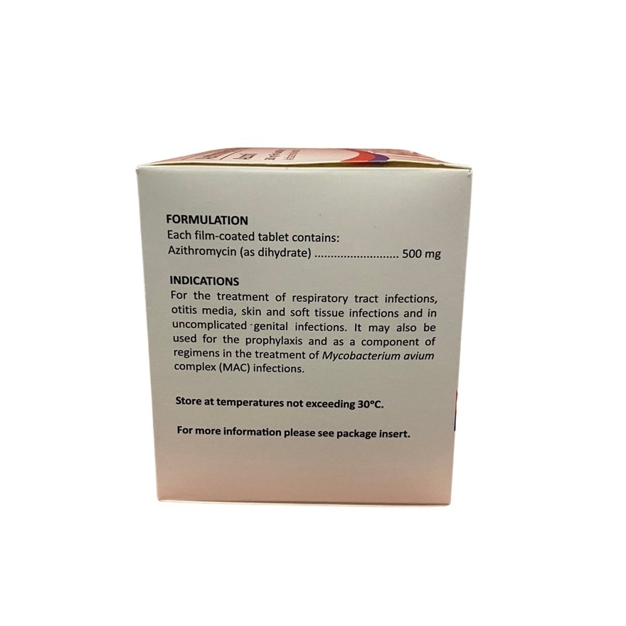 AZCOTIL Azithromycin Dihydrate 500mg Film-Coated Tablet Sold Per Piece [PRESCRIPTION REQUIRED]