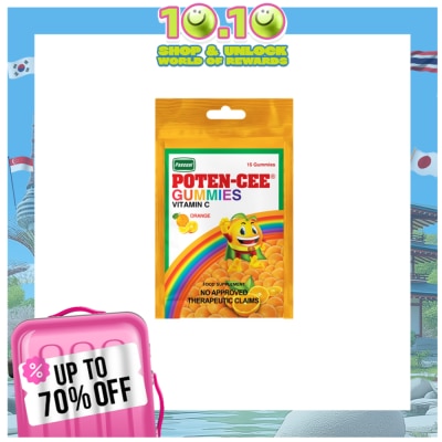POTENCEE POTENCEE Gummies Vitamin C Orange 15s Ziplock Pouch