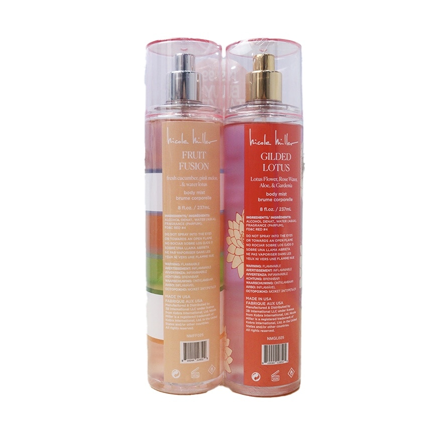NICOLE MILLER Gilded Lotus & Fruit Fusion Body Mist 237ml