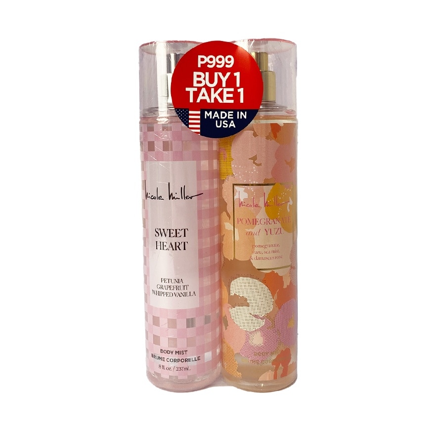 NICOLE MILLER Sweet Heart & Pomegranate and Yuzu Body Mist 237ml