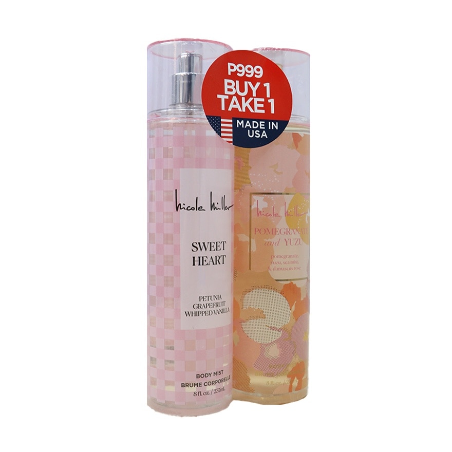 NICOLE MILLER Sweet Heart & Pomegranate and Yuzu Body Mist 237ml