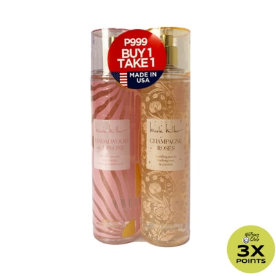 NICOLE MILLER NICOLE MILLER Sandalwood and Peony & Champagne Roses Body Mist 237ml