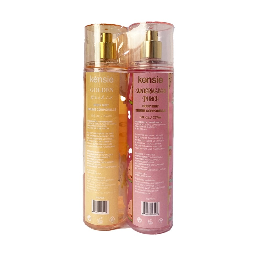 KENSIE Watermelon Punch & Golden Orchid Body Mist 237ml