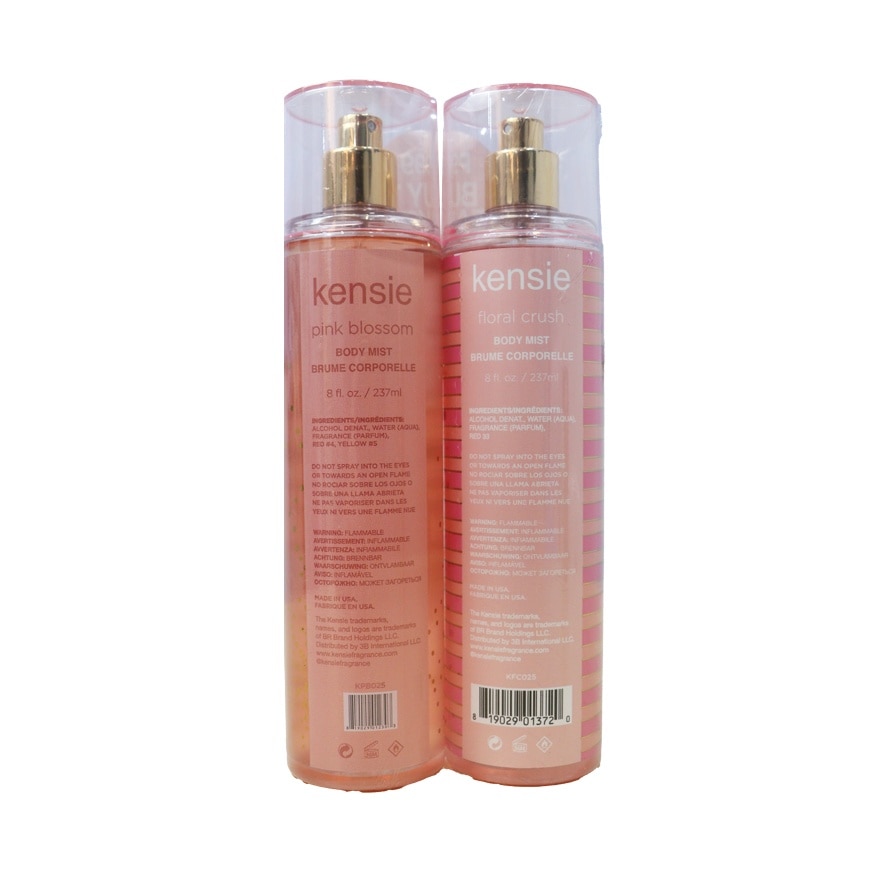KENSIE Floral Crush & Pink Blossom Body Mist 237ml