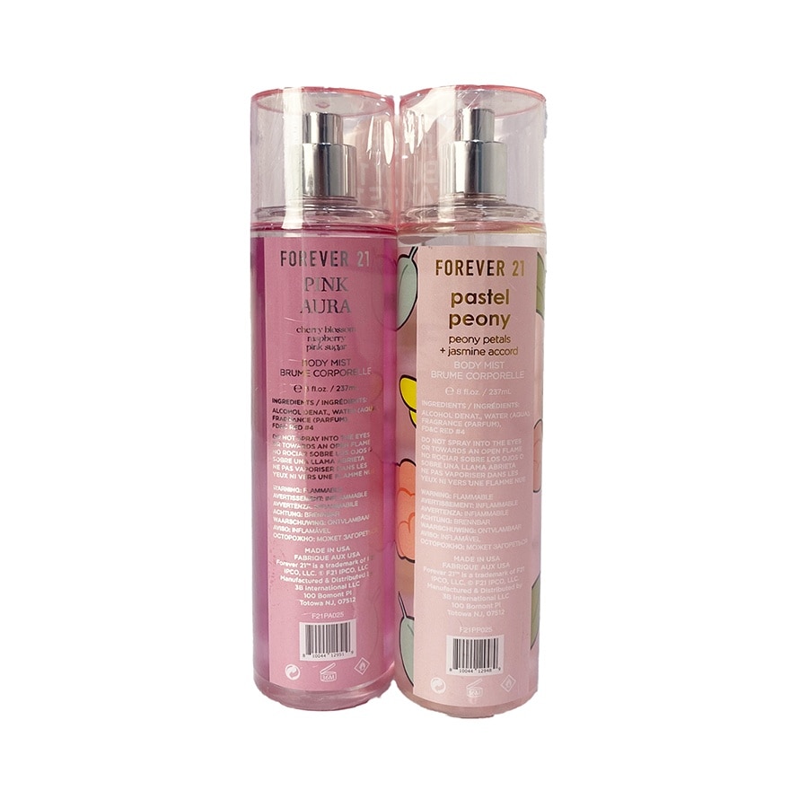 FOREVER 21 Paster Peony & Pink Aura Body Mist 237ml