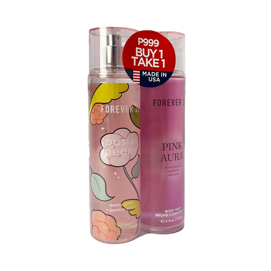 FOREVER 21 Paster Peony & Pink Aura Body Mist 237ml