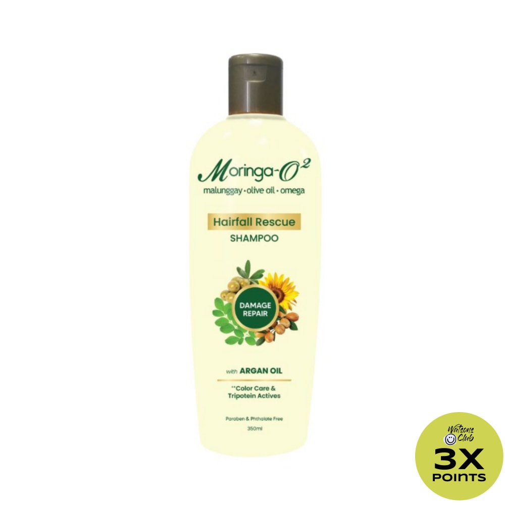 MORINGA O2 Herbal Hair-Fall Rescue with Argan Oil Damage Repair Shampoo 350ml