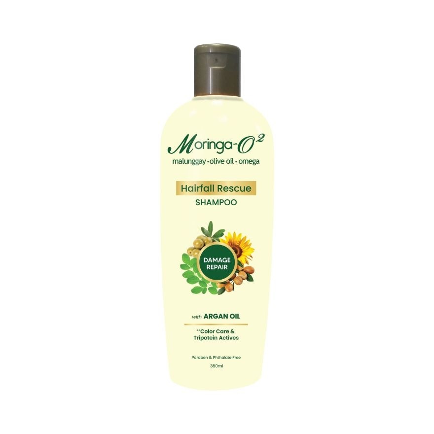 MORINGA O2 Herbal Hair-Fall Rescue with Argan Oil Damage Repair Shampoo 350ml
