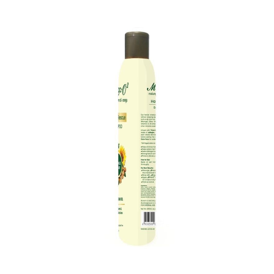 MORINGA O2 Herbal Hair-Fall Rescue with Argan Oil Damage Repair Shampoo 350ml