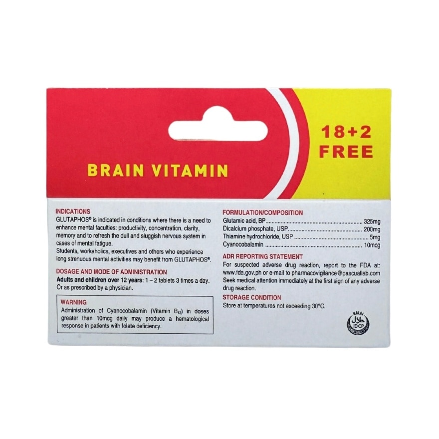 GLUTAPHOS Neurotonic 18 Plus 2 Promo Pack