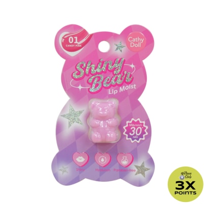CATHY DOLL CATHY DOLL Shiny Bear Lip Moist 01 Candy Pink 1.1g