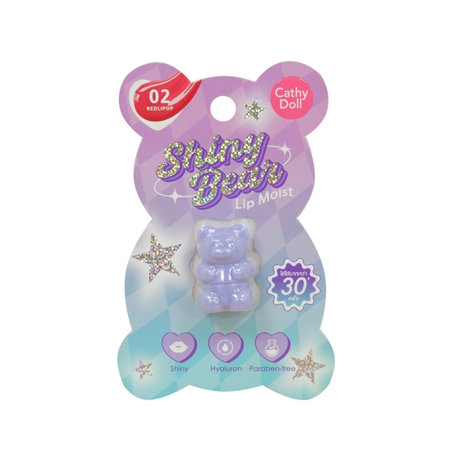 CATHY DOLL Shiny Bear Lip Moist 02 Redlipop 1.1g