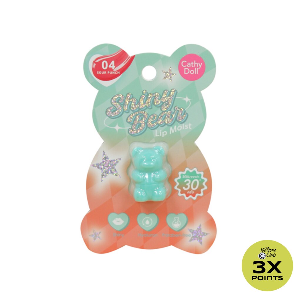 CATHY DOLL Shiny Bear Lip Moist Sour Punch 1.1g