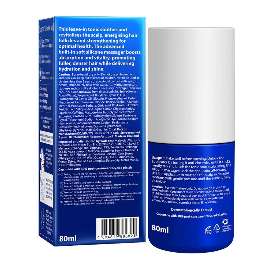 WATSONS Hair System Scalptech Dermo Boosting Scalp Massage Tonic 80ml