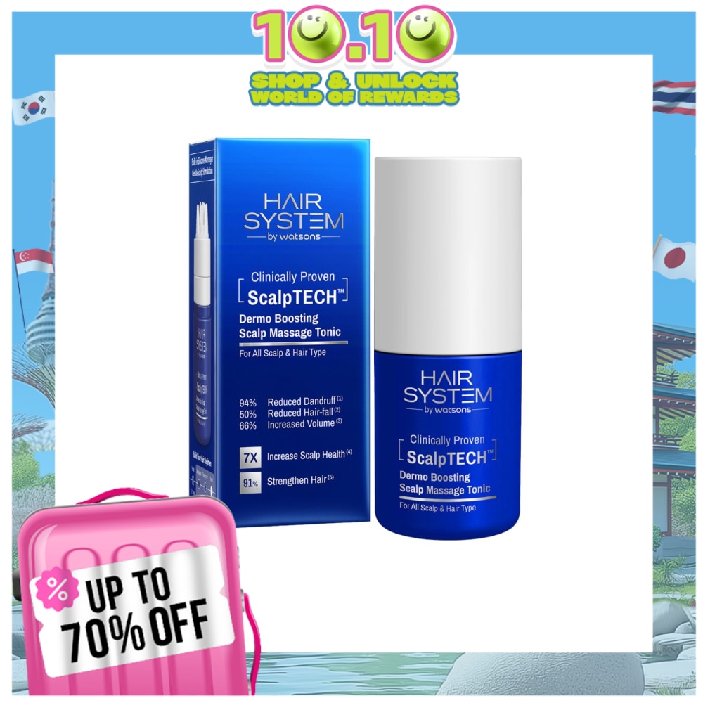 WATSONS Hair System Scalptech Dermo Boosting Scalp Massage Tonic 80ml