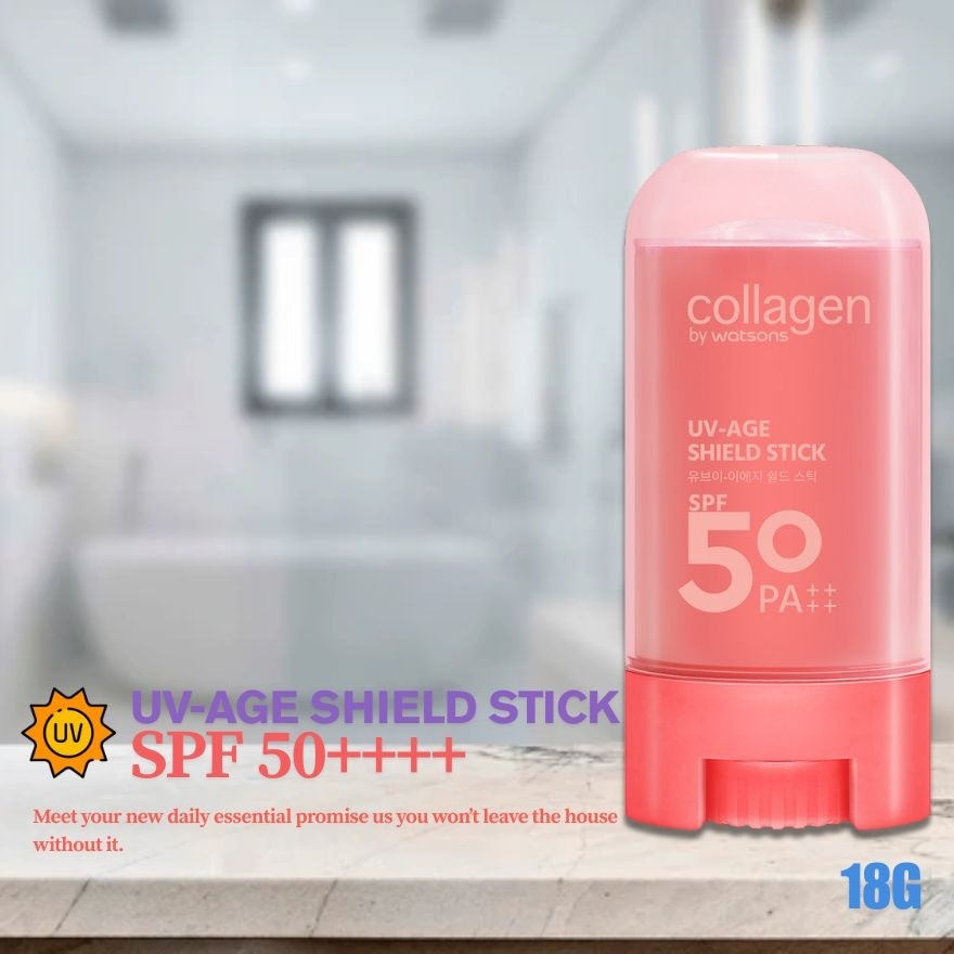 WATSONS COLLAGEN UV-Age Shield Stick SPF 50 PA++++ 18g
