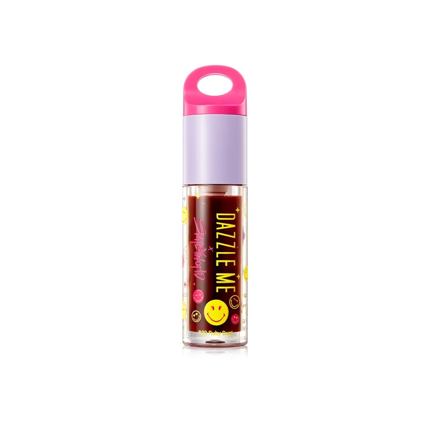 DAZZLE ME x Smiley World Over Glow Lip Oil R39 Ruby Dust 3.8g