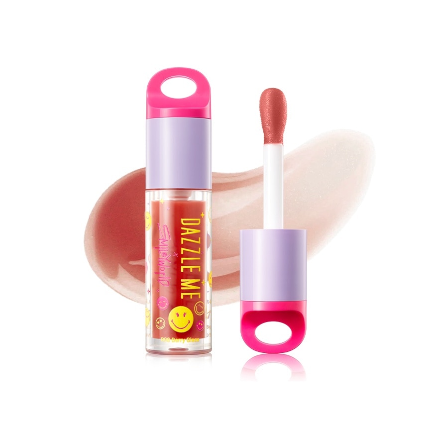 DAZZLE ME x Smiley World Over Glow Lip Oil R98 Berry Glaze 3.8g