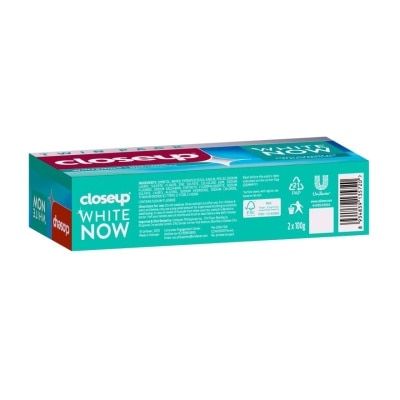 CLOSE UP CLOSEUP White Now Detox Cleanse Serum Toothpaste Twin Pack 100g